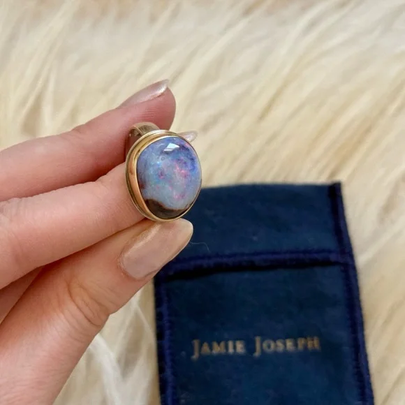 Jamie Joseph Boulder Opal 14k Sterling Ring - Picture 3 of 11